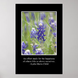 Het geluk van anderen tilt ons boven onszelf poster