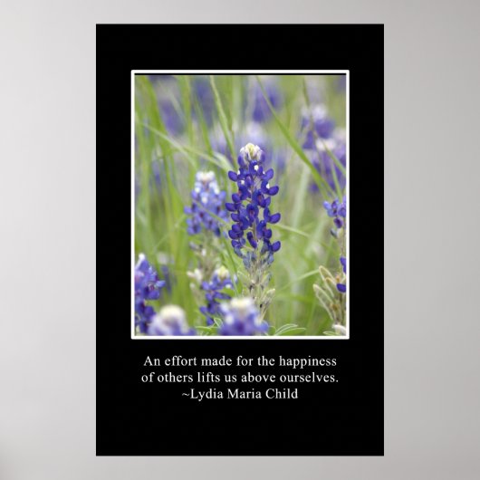 Het geluk van anderen tilt ons boven onszelf poster (Voorkant)