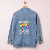 Het geluk van Bingo roept Bingo Raglan honkbal Denim Jacket (Hangar)
