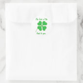 Het geluk van de Ieren voor jou, shamrock stickers (Tas)