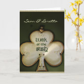 Het geluk van de Ierse bruiloft Kaart (Gele Bloem)