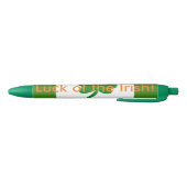 Het geluk van de Ierse Green Shamrocks Blauwe Inkt Pen (Bodem)