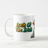 Het geluk van de Irish Highland Koe Koffiemok (Links)