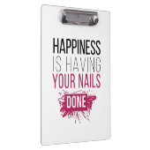 Het geluk van de klap laat je nagels doen. klembord (Rechts)