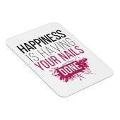 Het geluk van de klap laat je nagels doen. magneet (Rechterzijde)