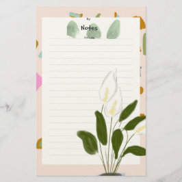 Het geluk van de notitieblok vrouw briefpapier