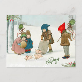 Het geluk van de winter, briefkaart