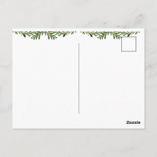 Het geluk van de winter,  briefkaart (Achterkant)