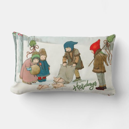 Het geluk van de winter,  kussen (Voorkant)