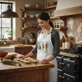 Het geluk van de winter, standaard schort