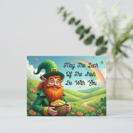 Het geluk van het Iers Briefkaart (Staand voorkant)