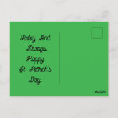 Het geluk van het Iers Briefkaart (Achterkant)