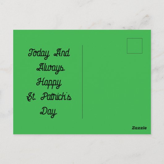 Het geluk van het Iers Briefkaart (Achterkant)