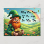 Het geluk van het Iers Briefkaart (Voorkant)