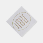 Het geluk van je leven hangt af van de kwaliteit servet (Hoek)