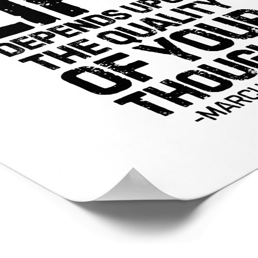 Het geluk van je leven, Marcus Aurelius Poster (Hoek)