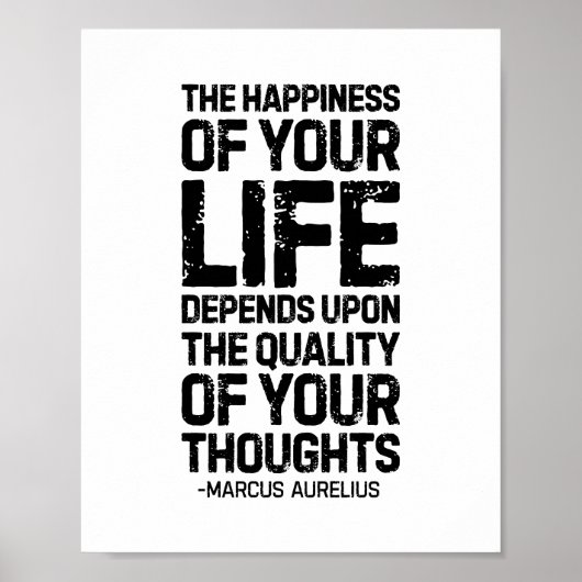 Het geluk van je leven, Marcus Aurelius Poster (Voorkant)