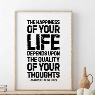 Het geluk van je leven, Marcus Aurelius Poster