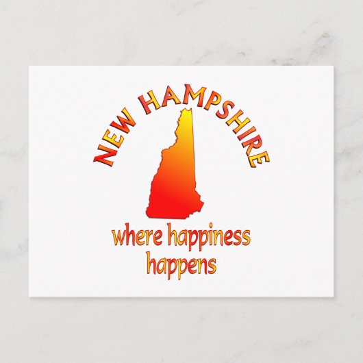 Het Geluk VAN NEWHAMPSHIRE Briefkaart (Voorkant)