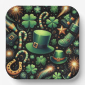 Het geluk van St. Patrick Papieren Bordje (Voorkant)