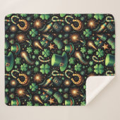 Het geluk van St. Patrick Sherpa Deken (Voorkant (horizontaal))