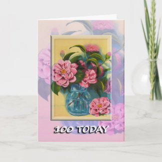 Het gelukkige 100ste Wenskaart van de Verjaardag Kaart