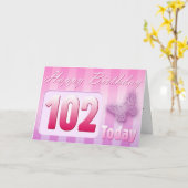 Het gelukkige 102ste Mamma van de groot-Tante van Kaart (Gele Bloem)