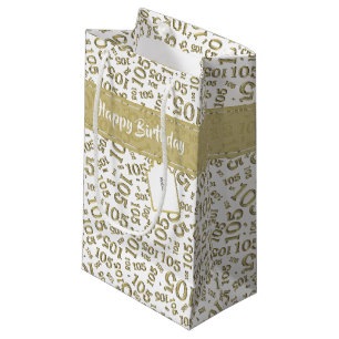 Het gelukkige 105ste Patroon van het Aantal van de Klein Cadeauzakje