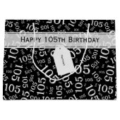 Het gelukkige 105ste Zwart-witte Thema van de Groot Cadeauzakje (Voorkant)