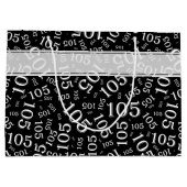 Het gelukkige 105ste Zwart-witte Thema van de Groot Cadeauzakje (Achterkant)