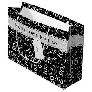 Het gelukkige 105ste Zwart-witte Thema van de Groot Cadeauzakje