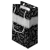 Het gelukkige 105ste Zwart-witte Thema van de Klein Cadeauzakje (Achterkant Gekanteld)