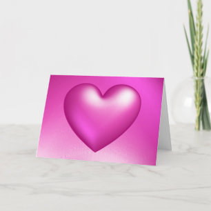 Het gelukkige 3d Hart van de Valentijnsdag Feestdagen Kaart