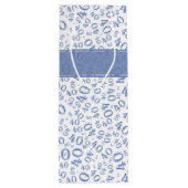 Het gelukkige 40ste Patroon van het Aantal van de Wijn Cadeautas (Achterkant)