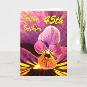 Het gelukkige 45ste Viooltje van de Bloem van de Kaart