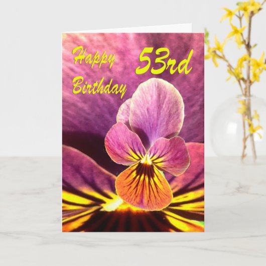 Het gelukkige 53ste Viooltje van de Bloem van de Kaart (Gele Bloem)