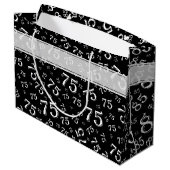 Het gelukkige 85ste Zwart-witte Thema van de Groot Cadeauzakje (Achterkant Gekanteld)