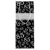 Het gelukkige 85ste Zwart-witte Thema van de Wijn Cadeautas (Achterkant)