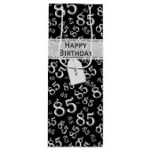 Het gelukkige 85ste Zwart-witte Thema van de Wijn Cadeautas (Voorkant)