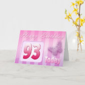 Het gelukkige 93ste Mamma van de groot-Tante van Kaart (Gele Bloem)