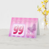 Het gelukkige 99ste Mamma van de groot-Tante van Kaart (Gele Bloem)