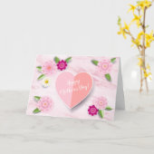 Het gelukkige Begroeten van de Bloemen van het Kaart (Gele Bloem)