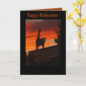 Het gelukkige Boe-geroep van Halloween! Kaart (Gele Bloem)