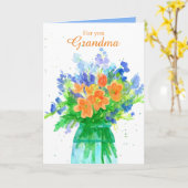 Het gelukkige Boeket van de Bloem van de Oma van Kaart (Gele Bloem)