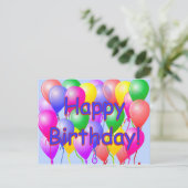 Het gelukkige Briefkaart van de Ballons van de (Staand voorkant)