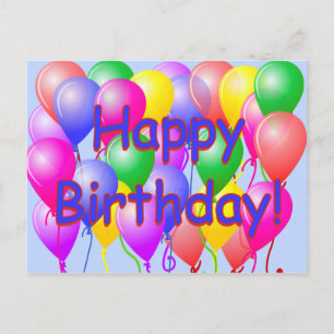 Het gelukkige Briefkaart van de Ballons van de