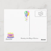 Het gelukkige Briefkaart van de Ballons van de (Achterkant)