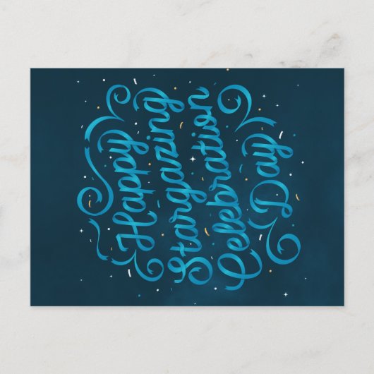 Het gelukkige Briefkaart van de Dag van de (Voorkant)