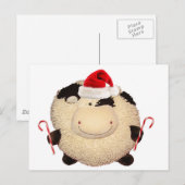 Het gelukkige Briefkaart van de Kerstman van (Voorkant / Achterkant)