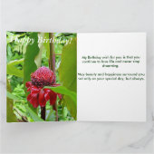 Het gelukkige briefkaart van de Verjaardag van (Binnen)